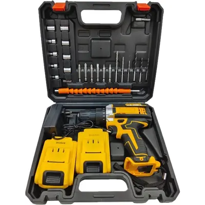 Rechargeable Impact Electric Drill, Multifunctional - 6