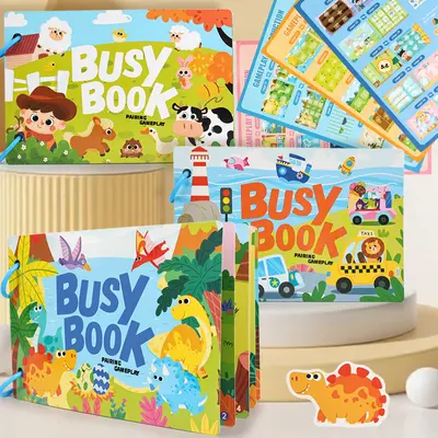 Children's Busy Book, Quiet Book, Early Learning Logic Toy