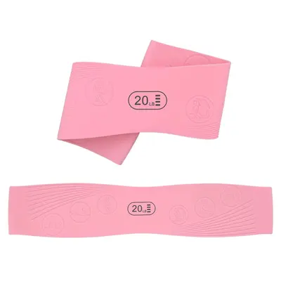 Yoga Resistance Band for Leg Strength Training, 100% Natural Silicone Elastic Band - 5