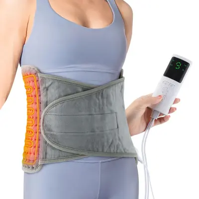 Heated Waist Belt, Winter Thermal Lumbar Support, Velcro