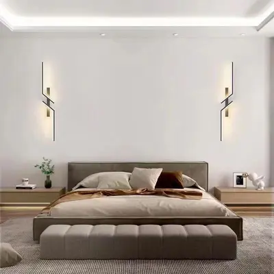 Modern Minimalist Long Wall Lamp for Bedroom Bedside and TV Background Wall - 11
