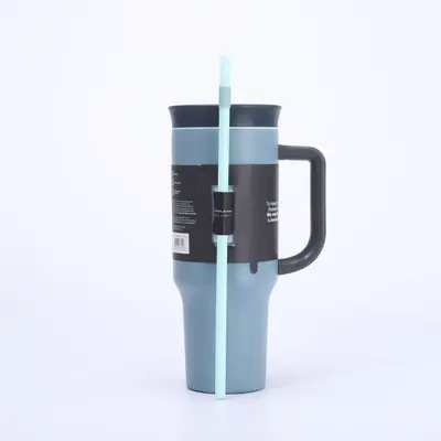 304 Paslanmaz Çelik Termos Bardak 40 oz, Pipetli Taşınabilir Outdoor Bardak - 9