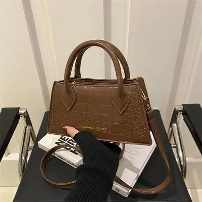 Single-Shoulder Crossbody Small Square Bag, Women's Commuter Handbag - 4