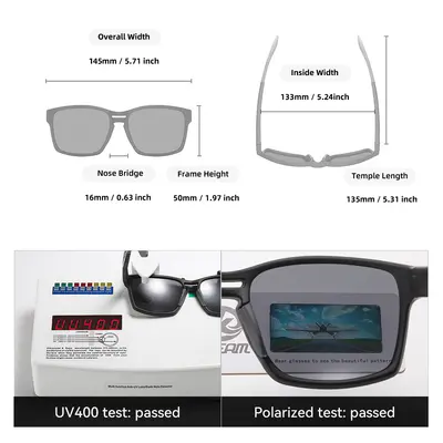 KDEAM Polarisierte Sonnenbrille TR90 Outdoor-Sportbrille UV-Schutz KD0736