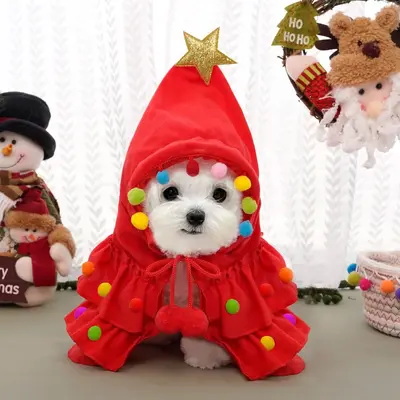 Autumn Winter Christmas Pet Clothes for Cats and Dogs