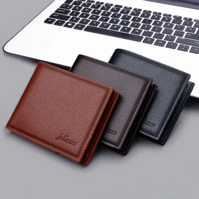 Men's Short Zipper Wallet with Driver's License Slot - 5