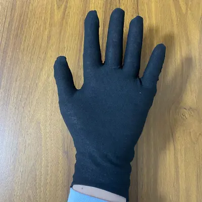 Disposable Thin Cotton Non-Slip White Work Gloves - 7