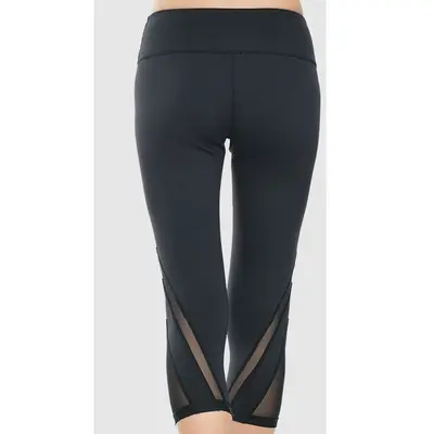 Yoga Leggings with Mesh Panels, Breathable, A5073