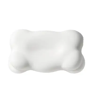 Cloud-shaped memory foam pillow with neck support