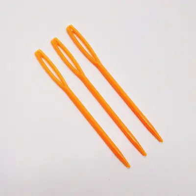 ABS Plastic Hand Sewing Needles, Large-Eye for Knitting and Embroidery - 12