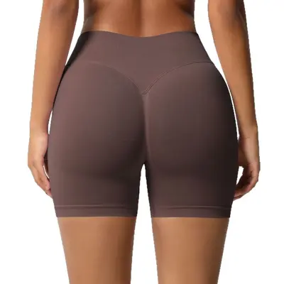 Seamless High-Waist Women's Fitness Shorts, Butt-Lifting, Quick-Dry Yoga Shorts - 6