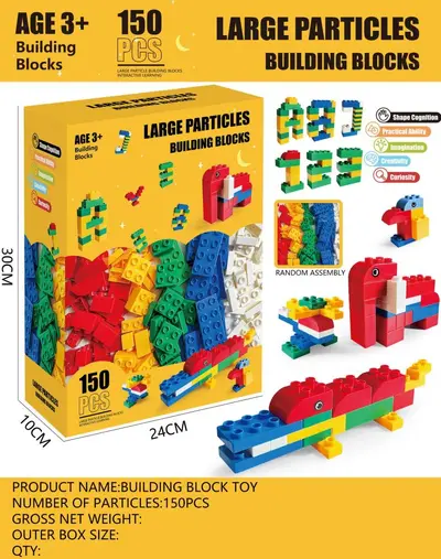 Large Particle Building Block Set, Children's DIY Toy, Compatible with Chinese Bricks