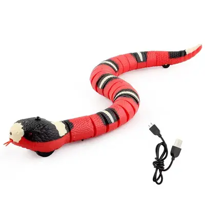 Electric Rechargeable Cat Toy, Snake Shape, Fall-Resistant