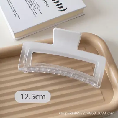 Kadınlar için büyük 13CM yüksek kaliteli degrade saç tokası, kabarık saçlar için şık kare saç aksesuarı. - 5