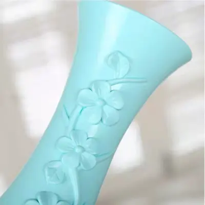 Modern Artificial Flower Plastic Vase, Anti-Fall, Small Mouth Decorative Vase - 5