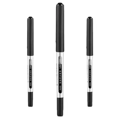 Deli S656 Liquid Ballpoint Pen Gel Pen Black Signature Pen 0.5mm Water-Based Quick-Drying Liquid Pen