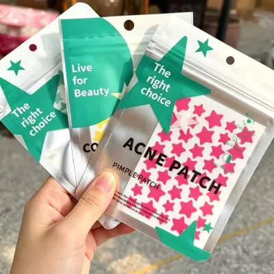 Star Hydrocolloid Acne Patches for Face, Disposable, Pouch Pack - 4