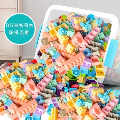 儿童积木3到6岁宝宝拼装拼插智力开发动脑男女孩大小颗粒玩具启蒙 - 3