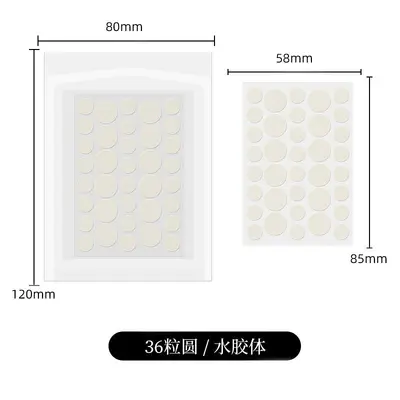 Acne Patch Transparent Round Hydrocolloid Sticker Pimple Patch Salicylic Acid PE Star Pus-Absorbing Invisible Acne Patch - 11