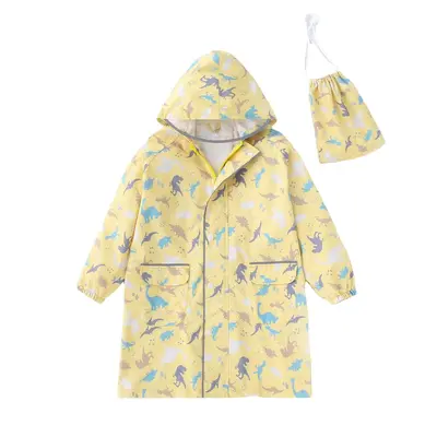 Hochwertige Kinderregenjacke in einem Stück für Jungen und Mädchen, Kleinkinder und kleine Kinder mit Schultasche, lange, wasserdicht, winddicht und schneefest Poncho