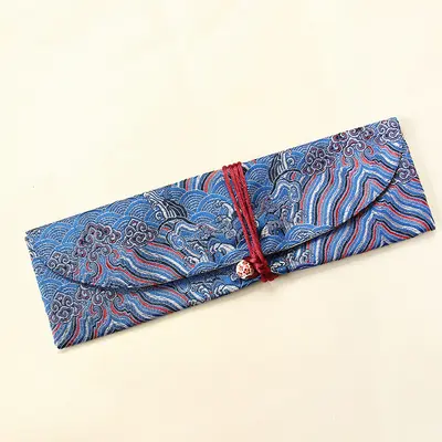 Lange Räucherstäbchenschachtel, Strukturkamm-Tasche, tragbarer Reiseräuchergefäß, Liegendes Räucherstäbchen-Etui, Sammler-Schmuckschatulle, Aufbewahrungstasche aus Stoff - 8