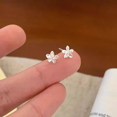 S999 Silberohrring klein elegant reines Silber hochwertiges Gefühl Perlenschmuck Ohrringe ohrlochdehnung schlafen verschleißfest Ohrknorpelstecker Ohrstecker