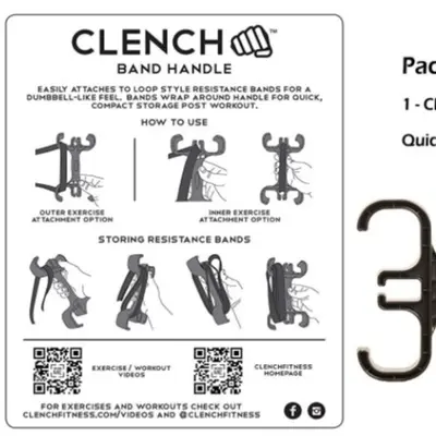 Grip Strength Resistance Band with Accessory Handle for Fitness - 2