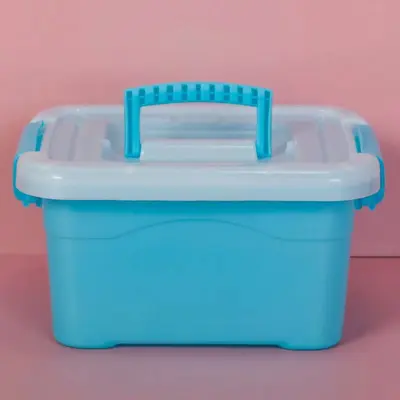 Plastik saklama kutusu oyuncak saklama kutusu ev gardırop kapaklı yapı taşı çorap saklama kutusu çamaşır boncuk kutusu - 5