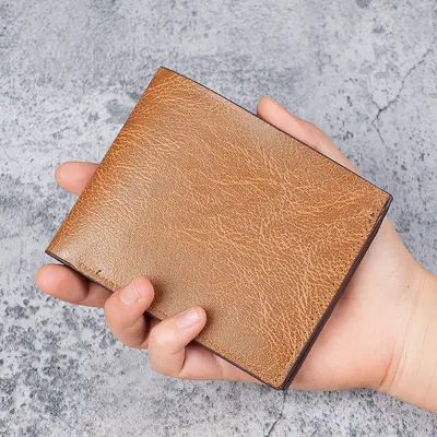 Men's Leather Wallet, Multi-Card Slots, Retro Style, Large Capacity with Coin Pocket - 10