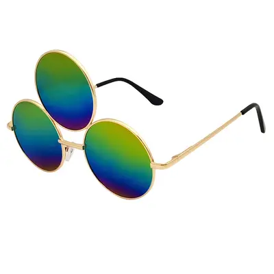 Runde Unisex-Sonnenbrille im Retro-Stil - 6