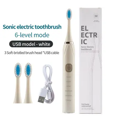 Household Handheld Soft-Bristle Automatic Battery Electric Toothbrush - 11