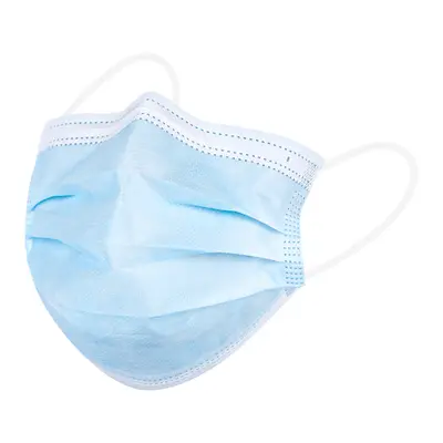 Disposable Face Masks, Carton of 2500, Three-Layer Meltblown Fabric