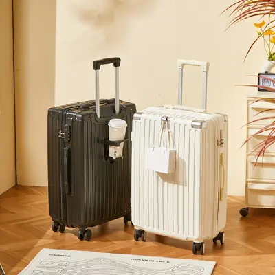 Luggage 20-24 inch, cup holder, durable, men's model