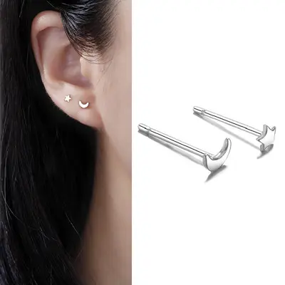 S999 Sterlingsilber Ohrstecker, elegant klein
