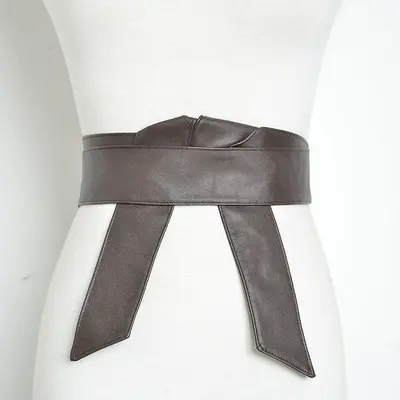 Women's Thin Long Soft Bow Belt, Korean Style Dress Belt - 10