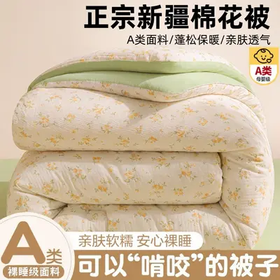A-Klasse Mutter-Baby-Grad Xinjiang-Baumwoll-Winterbettdecke verdickt warm Baumwollkern Frühling Herbst Schüler Einzel Sommer leichte Klimaanlage Bettdecke - 9