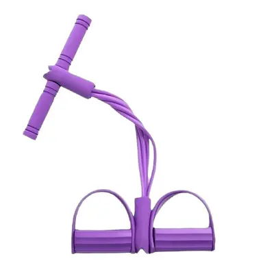 Foot Pedal Resistance Band Women Sit-Up Assist Trainer Back Opener Home Fitness Yoga Shoulder Opener Stretch Abdominal Crunch Training Device