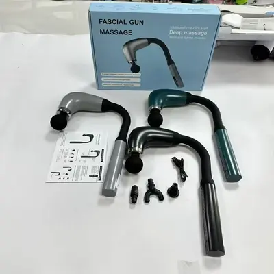 U-Shaped Hook Electric Massage Gun, Quiet, LCD Display, Multi-Speed - 4