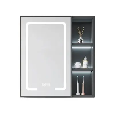 Illuminated Smart Mirror Cabinet, Wall-Mounted Bathroom Mirror - 6