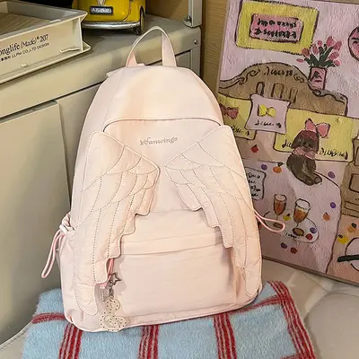 Flügel-Rucksack, leicht, schlichtes Design, Schulrucksack - 7