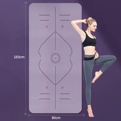 TPE Yogamatte Fitnessmatte rutschfest verdickt Schallschutz