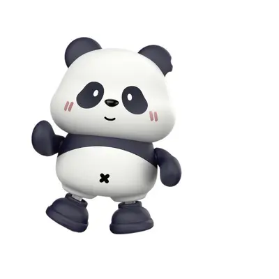 Singing and Dancing Panda Black-and-White Card Baby Toy, 0-6 Months - 6