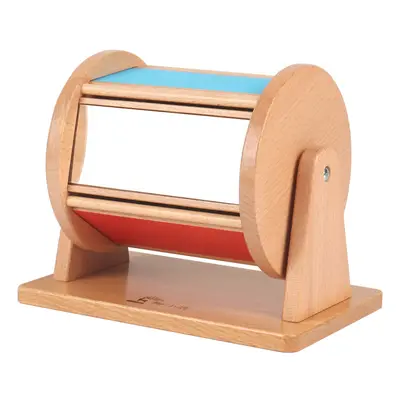 Holz Montessori Lernmaterial Textilpauke Kinder Frühförderung Lernspielzeug Montessori Münzwurf Kugelschublade Zielbox - 4