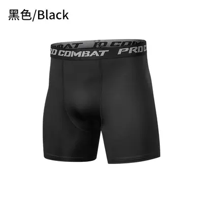 篮球打底裤男运动跑步健身装备压缩训练五分内裤高弹速干紧身短裤 - 8