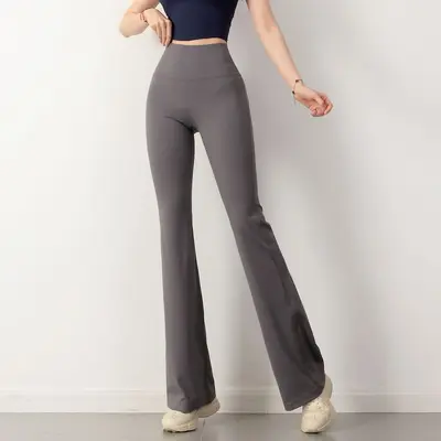 Women's High Waist Butt-Lifting Wide-Leg Yoga Pants