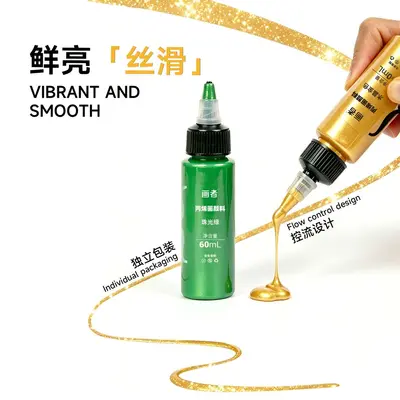 DIY Akrilik Boya Seti, 60ml, İnci Finish