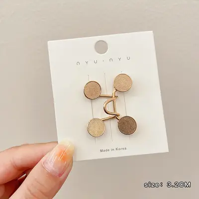 Invisible Waist Tightener Brooch with Jeans Button Pin for Women - 11