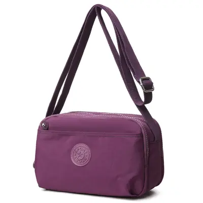Waterproof Nylon Oxford Women's Shoulder Bag, Casual Printed Bag for Middle-Aged Women - 9