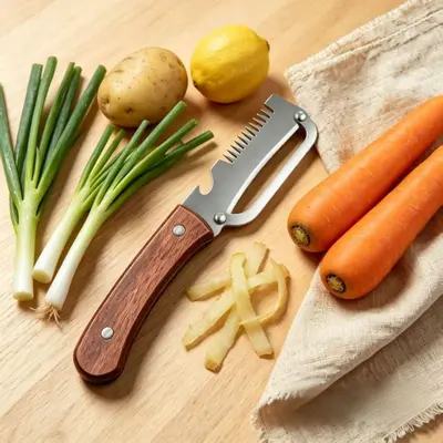 3-in-1 Kitchen Onion Cutter, Fruit Vegetable Peeler and Bottle Opener