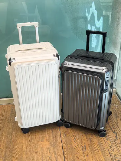 Front-Opening Luggage 2025 New Model Expandable Multifunctional Trolley Case 20 Inch Carry-On Password Lock Unisex